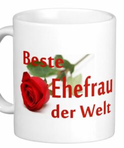 Lustige Tasse Beste Ehefrau der Welt