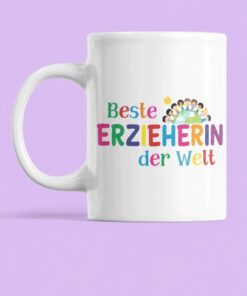 Lustige Tasse Beste Erzieherin der Welt