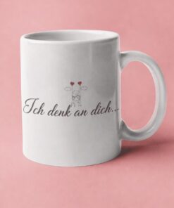 Lustige Tasse Ich denk an dich