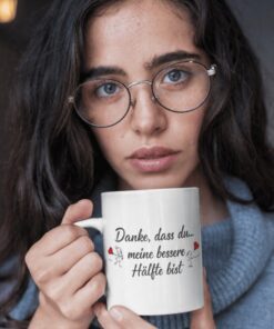 Lustige Tasse meine bessere Hälfte