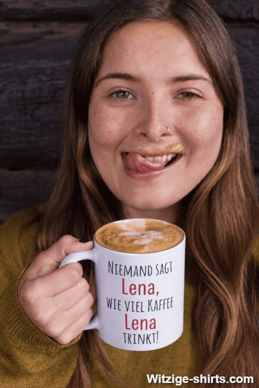 Lustige Tasse wie viel Kaffee mit beliebigem Namen