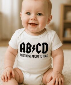 Lustiger Babybody ABCD for those about to talk