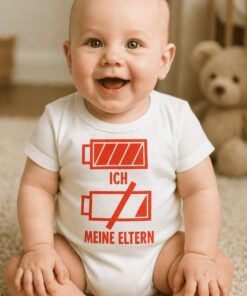 Lustiger Babybody Batterie ich und meine Eltern
