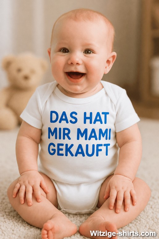 Lustiger Babybody das hat mir Mami gekauft