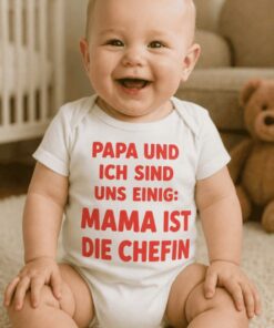 Lustiger Babybody Mama ist die Chefin