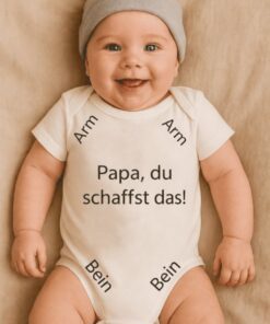 Lustiger Babybody Papa du schaffst das
