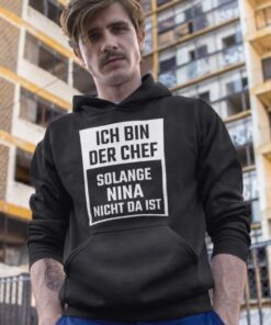 Lustiger Hoodie Chef mit beliebigem Namen