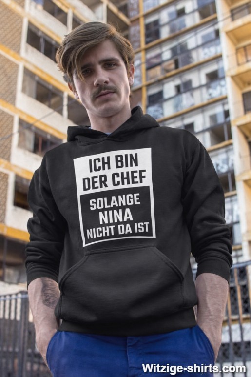 Lustiger Hoodie Chef mit beliebigem Namen