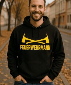 Lustiger Hoodie Feuerwehrmann Äxte
