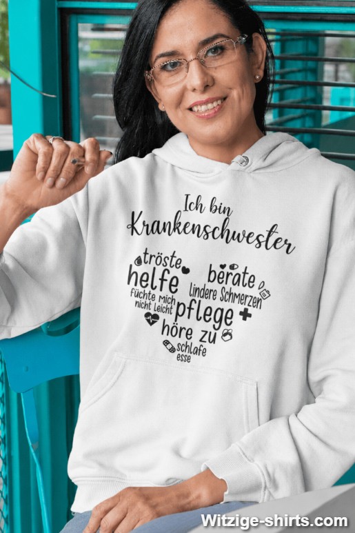 Lustiger Hoodie Ich bin Krankenschwester