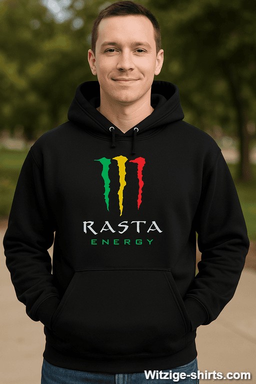 Lustiger Hoodie Rasta Energy