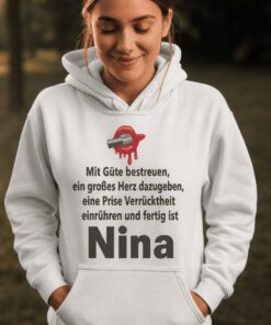 Lustiger Hoodie Rezept für Güte mit beliebigem Namen