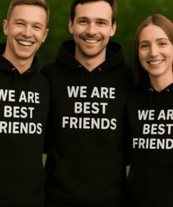 Lustiges Hoodie-Set We are best friends 3 Stück