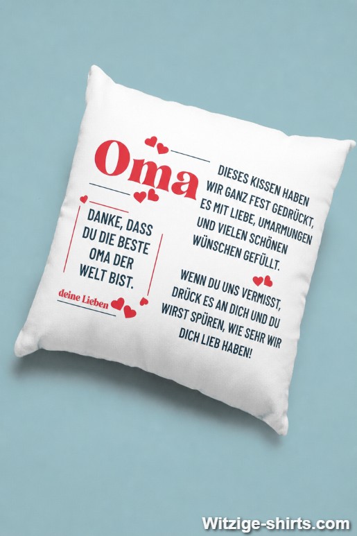 Lustiges Kissen Beste Oma der Welt