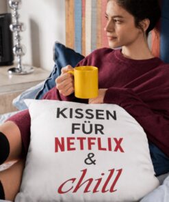 Lustiges Kissen für Netflix und chill