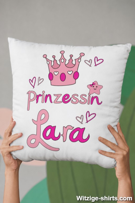 Lustiges Kissen Prinzessin mit beliebigem Namen