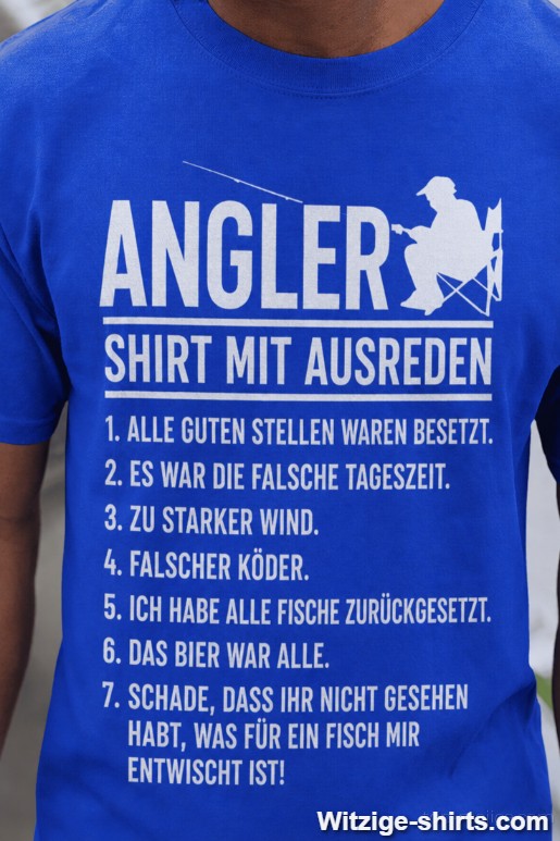 Lustiges T-Shirt Angler mit Ausreden