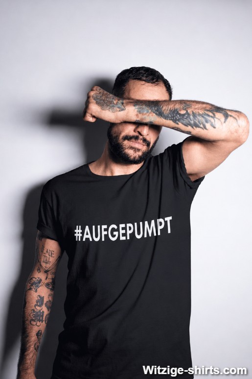 Lustiges T-Shirt aufgepumpt Fitness