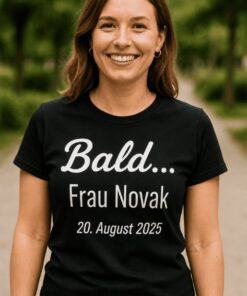 Lustiges T-Shirt Bald Frau mit beliebigem Namen