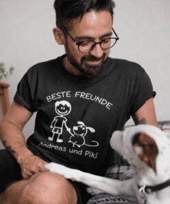 Lustiges T-Shirt Beste Freunde mit beliebigem Namen