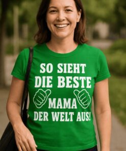 Lustiges T-Shirt beste Mama der Welt