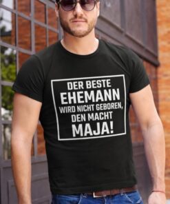Lustiges T-Shirt bester Ehemann mit beliebigem Namen