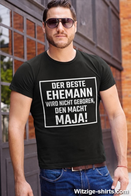Lustiges T-Shirt bester Ehemann mit beliebigem Namen