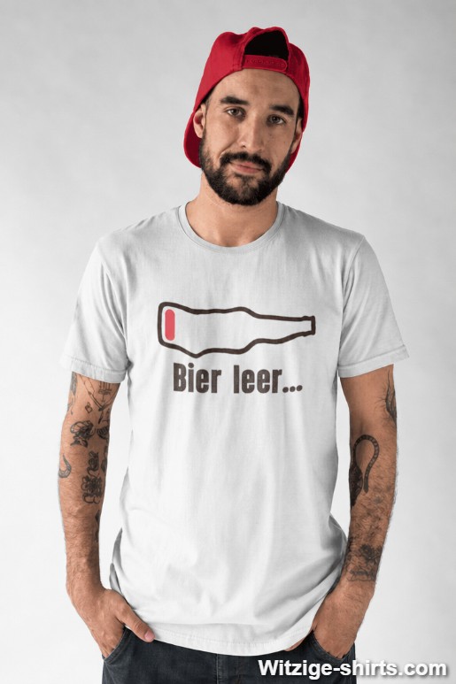 Lustiges T-Shirt Bier leer
