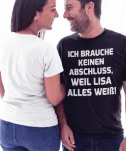 Lustiges T-Shirt brauche keinen Abschluss mit beliebigem Namen