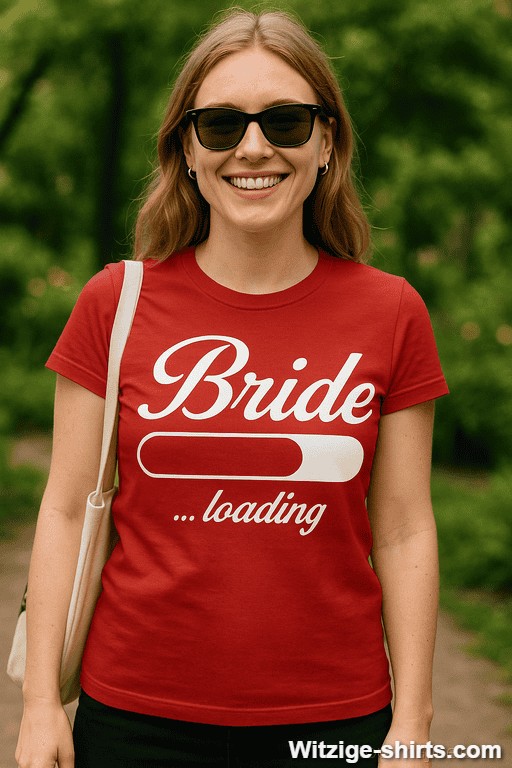 Lustiges T-Shirt Bride loading