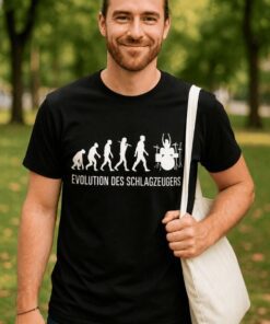 Lustiges T-Shirt Evolution des Schlagzeugers