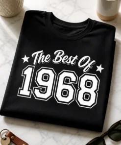 T-Shirt mit dem Spruch ★ The Best Of ★ 1968 im Retro-Stil für Jahrgang 1968