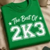 T-Shirt mit dem Spruch The Best Of 2K3 im sportlichen College-Stil für den Jahrgang 2003
