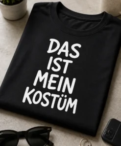 Lustiges T-Shirt mit dem Spruch DAS IST MEIN KOSTÜM für Halloween-Muffel und Kostümpartys