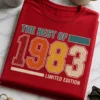 Lustiges Jahrgang 1983 T-Shirt mit THE BEST OF 1983 LIMITED EDITION im Retro-Look