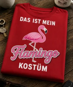 T-Shirt mit Flamingo-Motiv und dem Spruch DAS IST MEIN Flamingo KOSTÜM