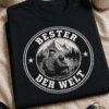T-Shirt mit vintage Badge-Motiv und dem Spruch BESTER OPA DER WELT