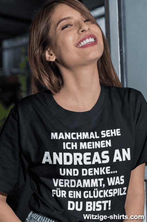 Lustiges T-Shirt Glückspilz mit beliebigem Namen