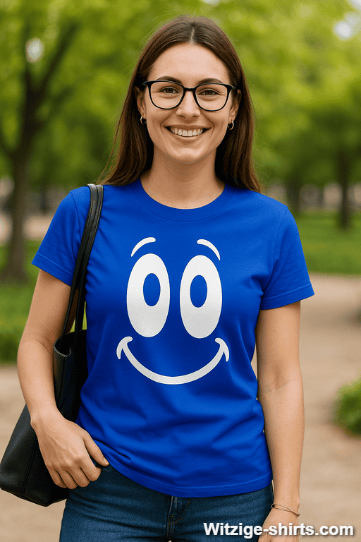 Lustiges T-Shirt Happy Face