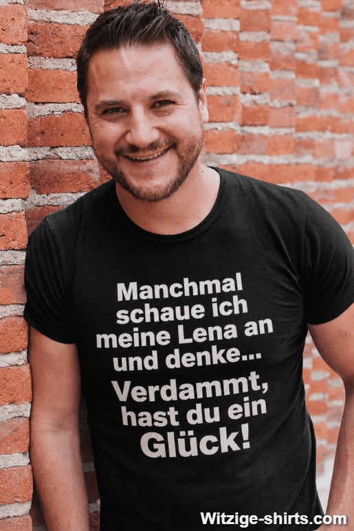 Lustiges T-Shirt hast du ein Glück mit beliebigem Namen