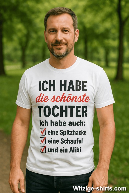 Lustiges T-Shirt Ich habe die schönste Tochter