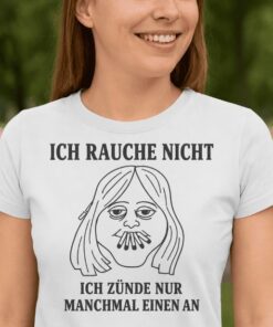 Lustiges T-Shirt Ich rauche nicht