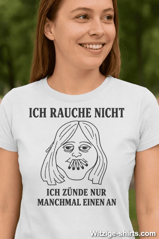Lustiges T-Shirt Ich rauche nicht