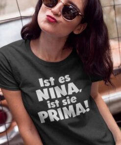 Lustiges T-Shirt ist sie prima mit beliebigem Namen