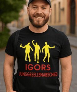 Lustiges T-Shirt Junggesellenabschied mit beliebigem Namen