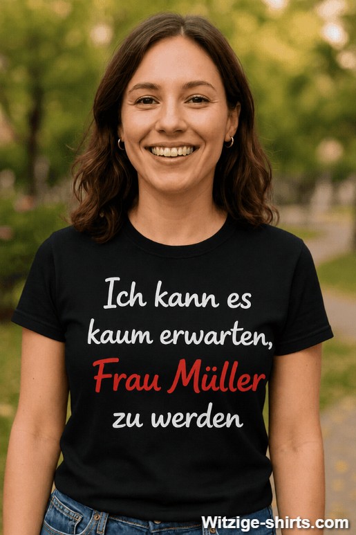 Lustiges T-Shirt Junggesellinnenabschied mit beliebigem Namen