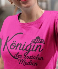 Lustiges T-Shirt Königin der sozialen Medien