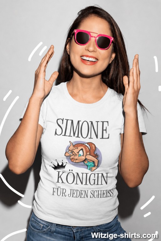 Lustiges T-Shirt Königin für jeden Scheiß mit Namen