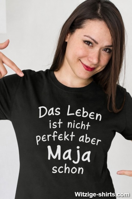 Lustiges T-Shirt Leben nicht perfekt mit beliebigem Namen