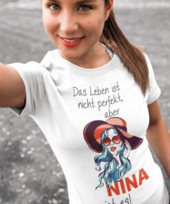 Lustiges T-Shirt Leben nicht perfekt mit beliebigem Namen